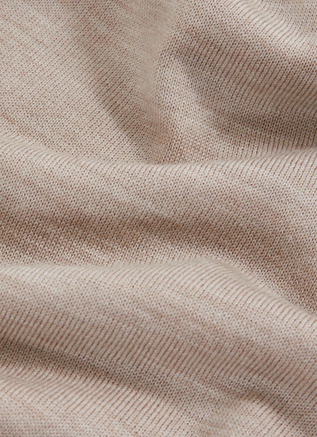 Reiss Regular fit fijngebreide polo van wol - detail 5 khaki