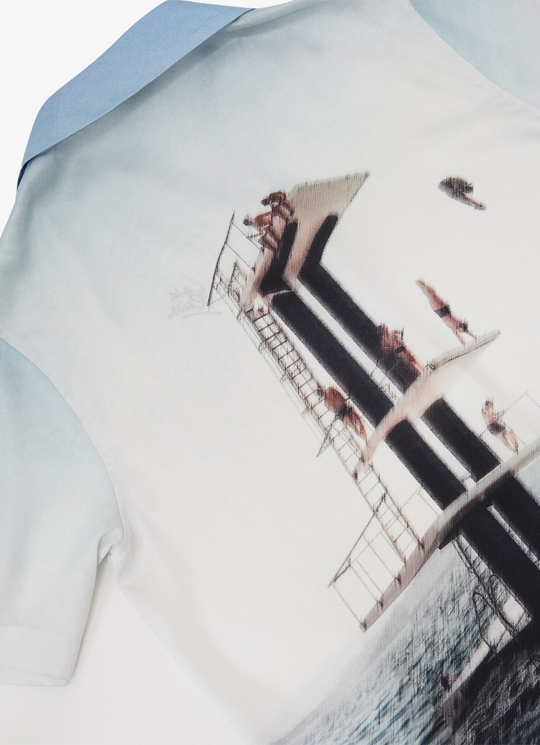 Reiss Regular fit overhemd met print - detail 5 lichtblauw
