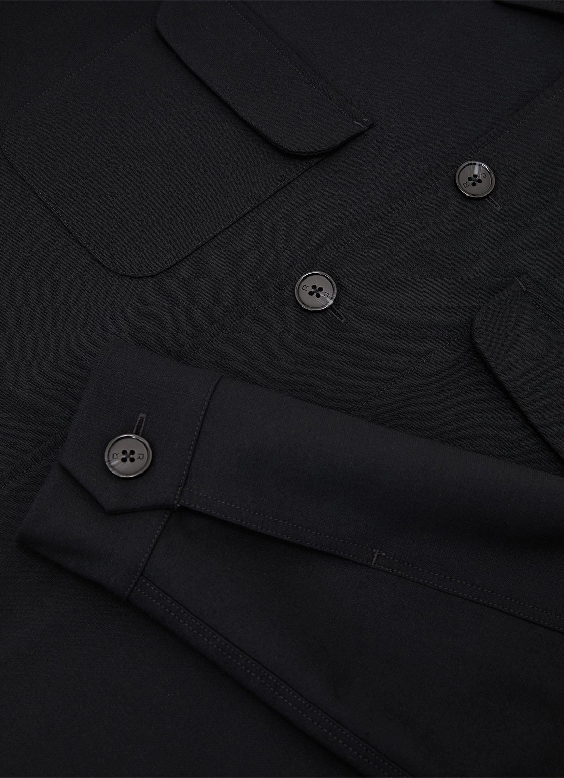 Reiss Regular fit overshirt met borstzak - detail 3 navy / blauw