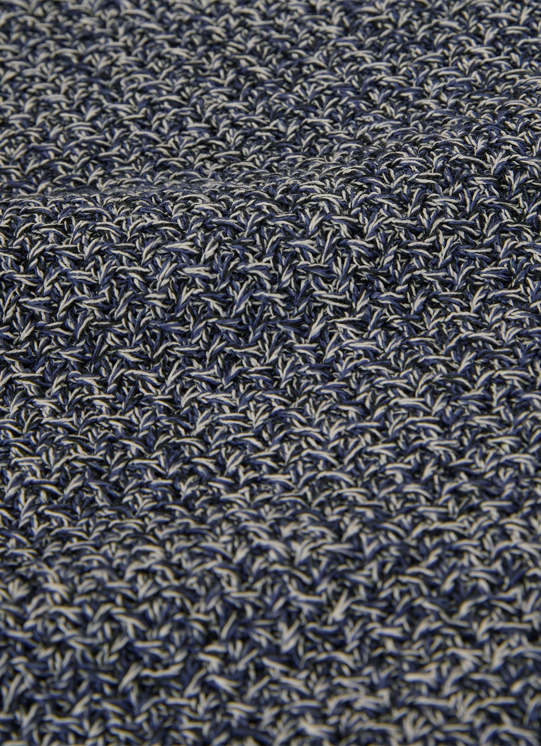 Reiss Regular fit polo met gemêleerd dessin - detail 6 indigo blue / blauw