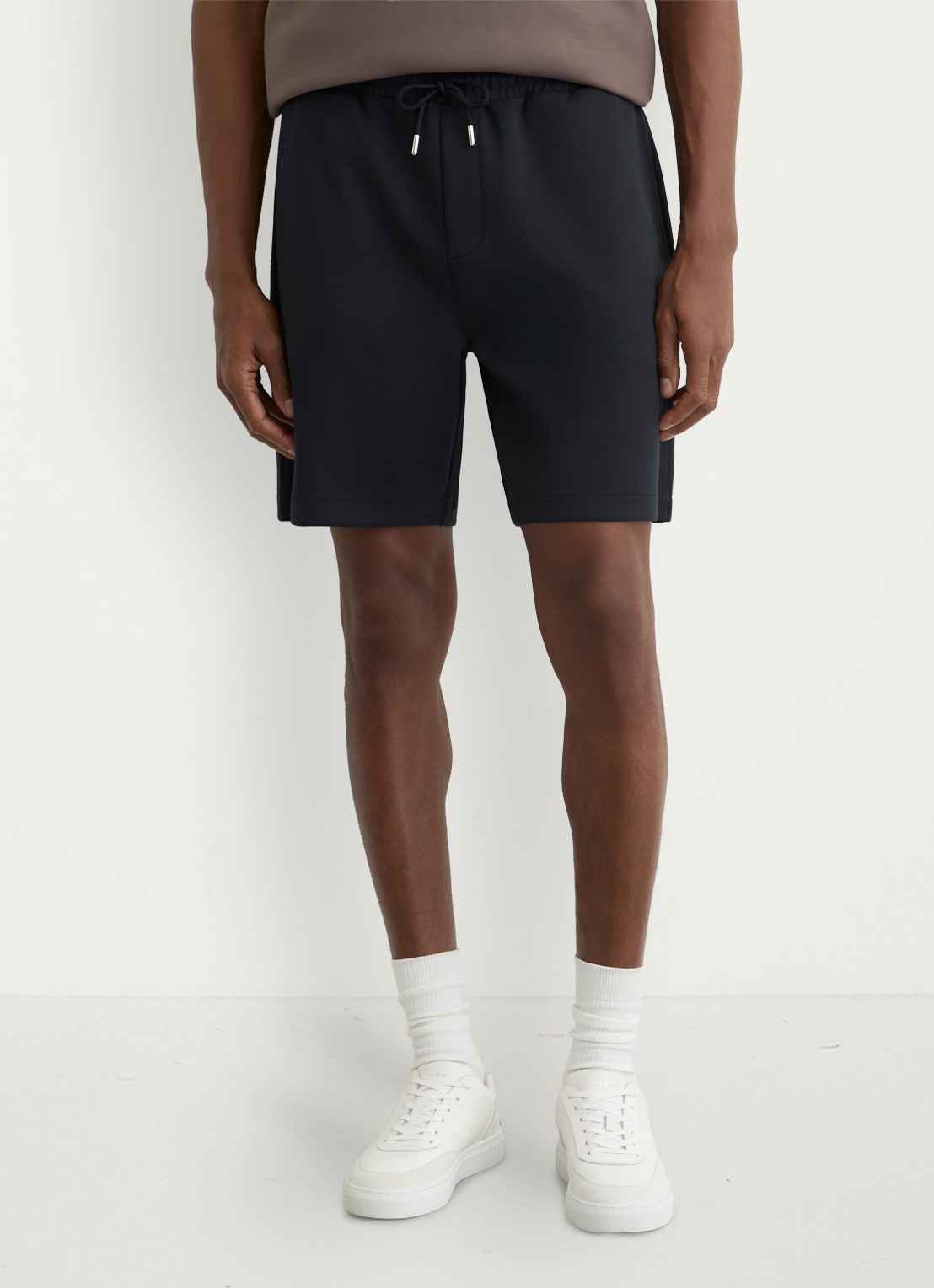 Reiss Reid straight fit korte broek met steekzakken - detail 2 donkerblauw