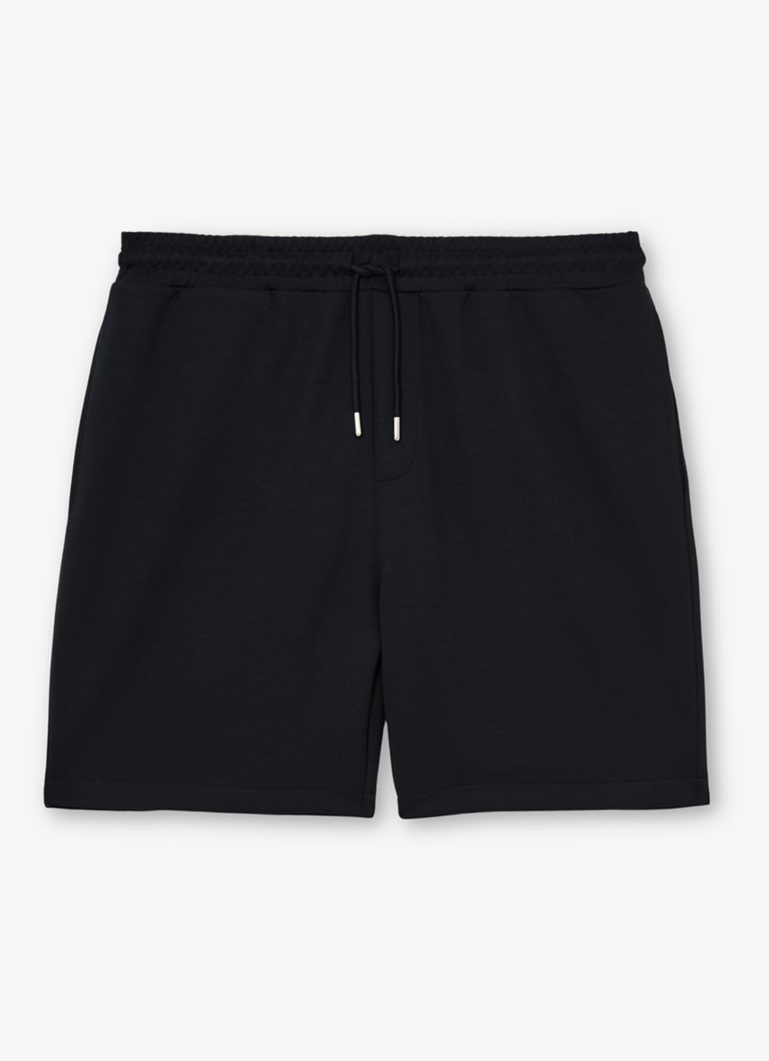 Reiss Reid straight fit korte broek met steekzakken - voorkant 5 donkerblauw