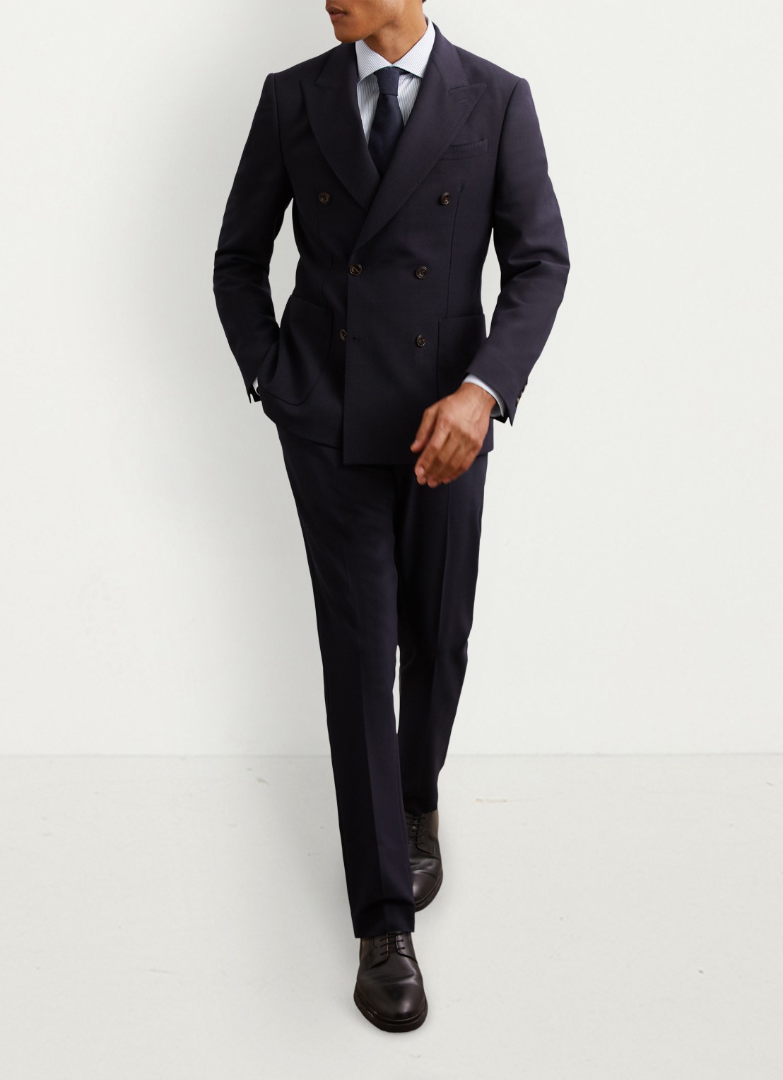 Reiss Remote regular fit overhemd met streepprint - detail 5 lichtblauw