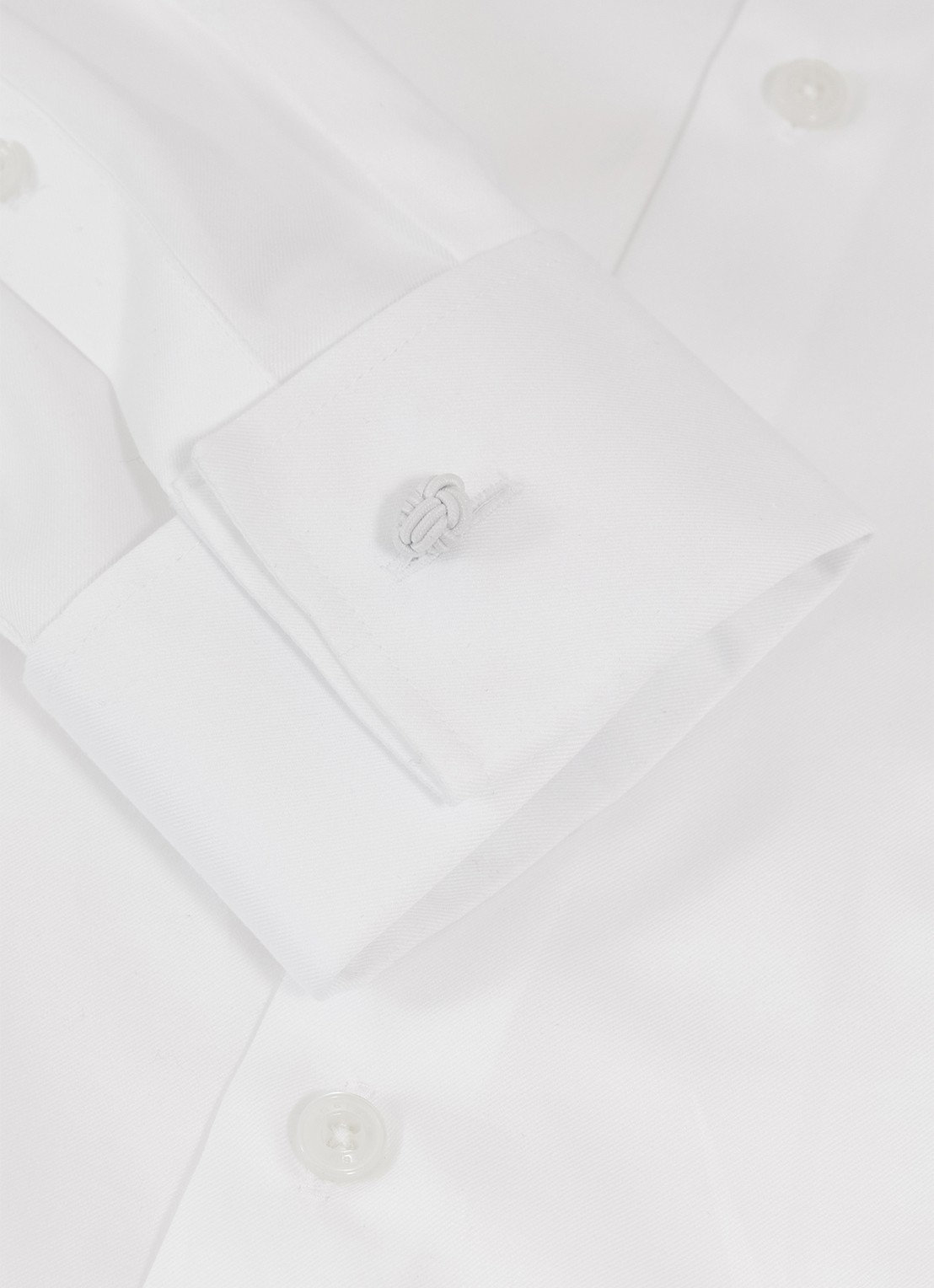 Reiss Remote slim fit overhemd met dubbele manchet - detail 5 white / wit