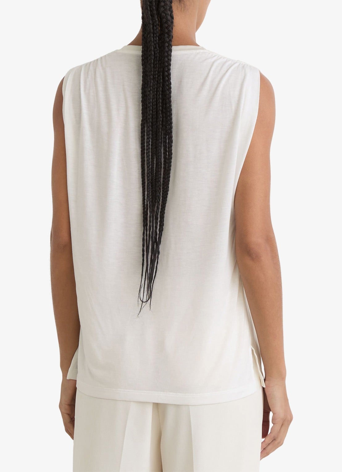 Reiss Renita top in zijdeblend - achterkant 6 wit