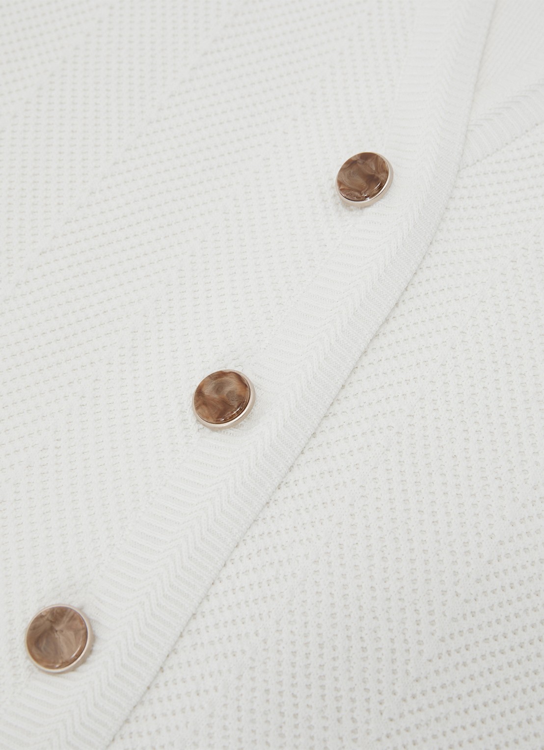 Reiss Ria gilet met structuur - detail 3 wit