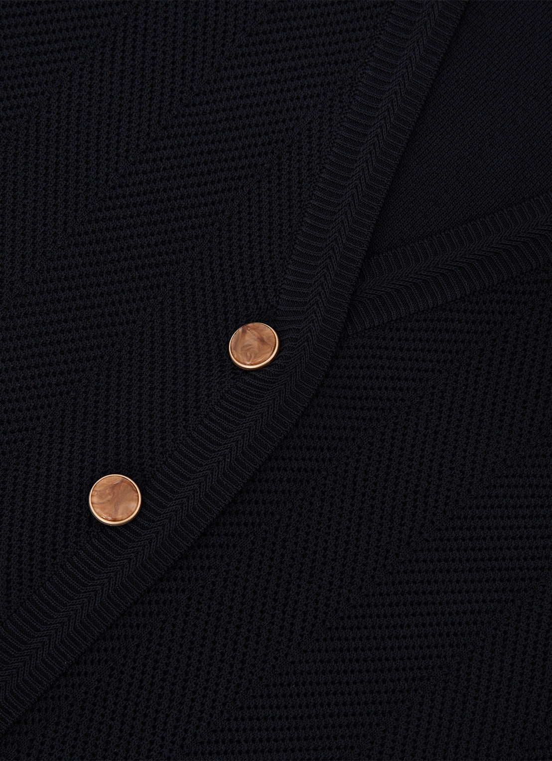 Reiss Ria gilet met structuur - detail 6 donkerblauw
