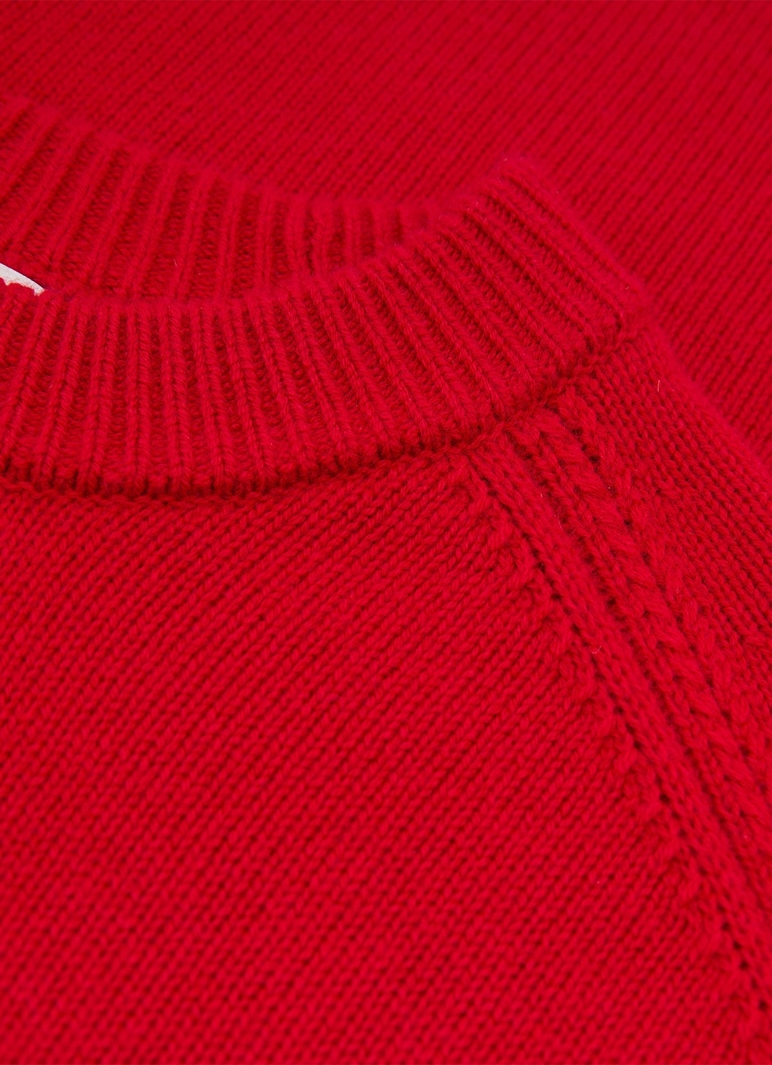 Reiss RILEY fijngebreide trui in kasjmierblend  - detail 6 rood