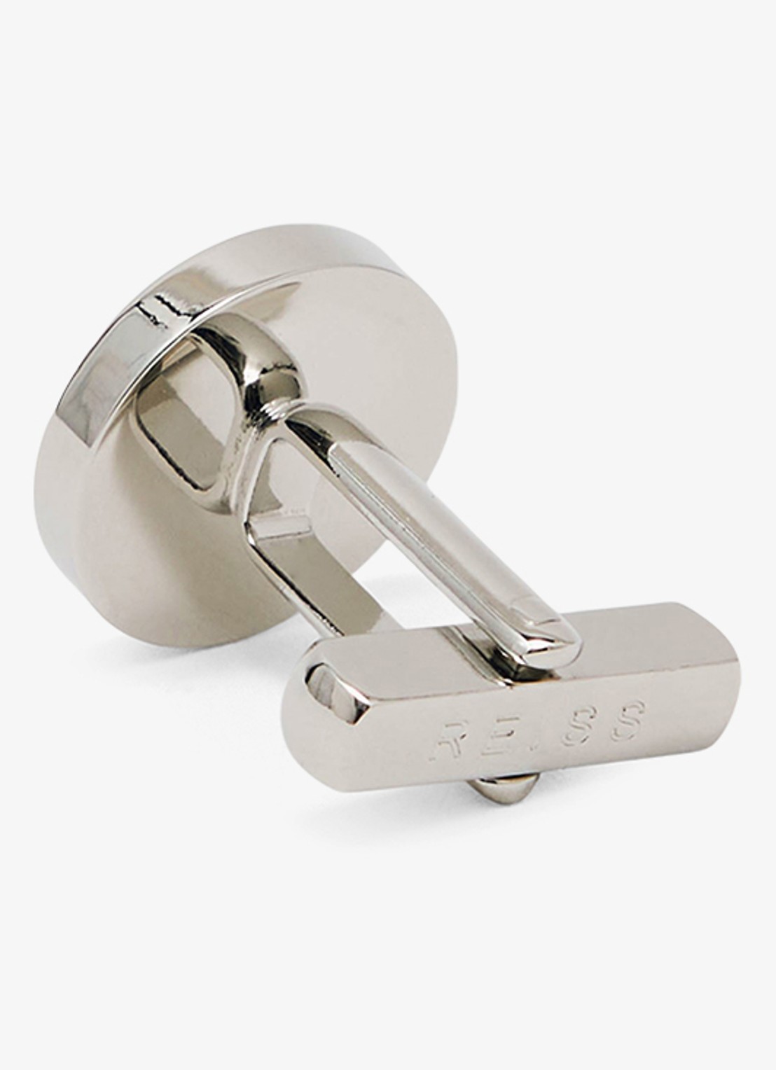 Reiss Ripley manchetknopen met logo - detail 2 zilver