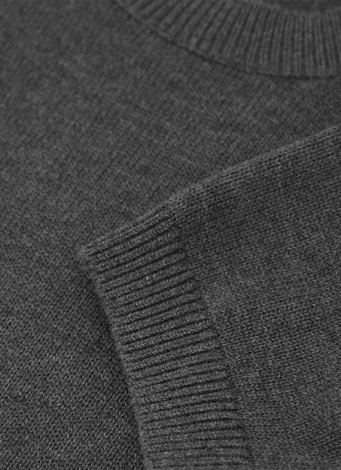 Reiss Rita fijngebreide trui met stretch - detail 4 grijs
