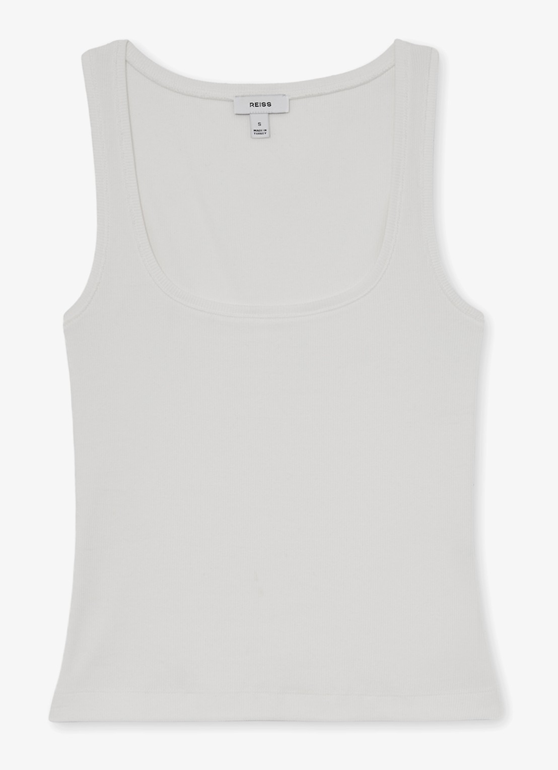 Reiss Riva tanktop met stretch - voorkant 4 wit