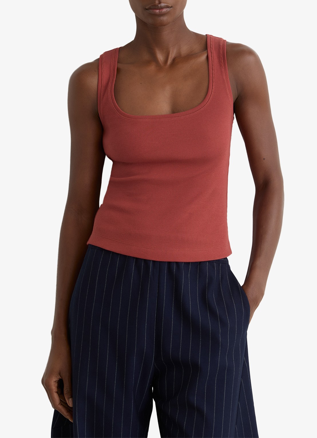 Reiss Riva tanktop met stretch - detail 4 rood