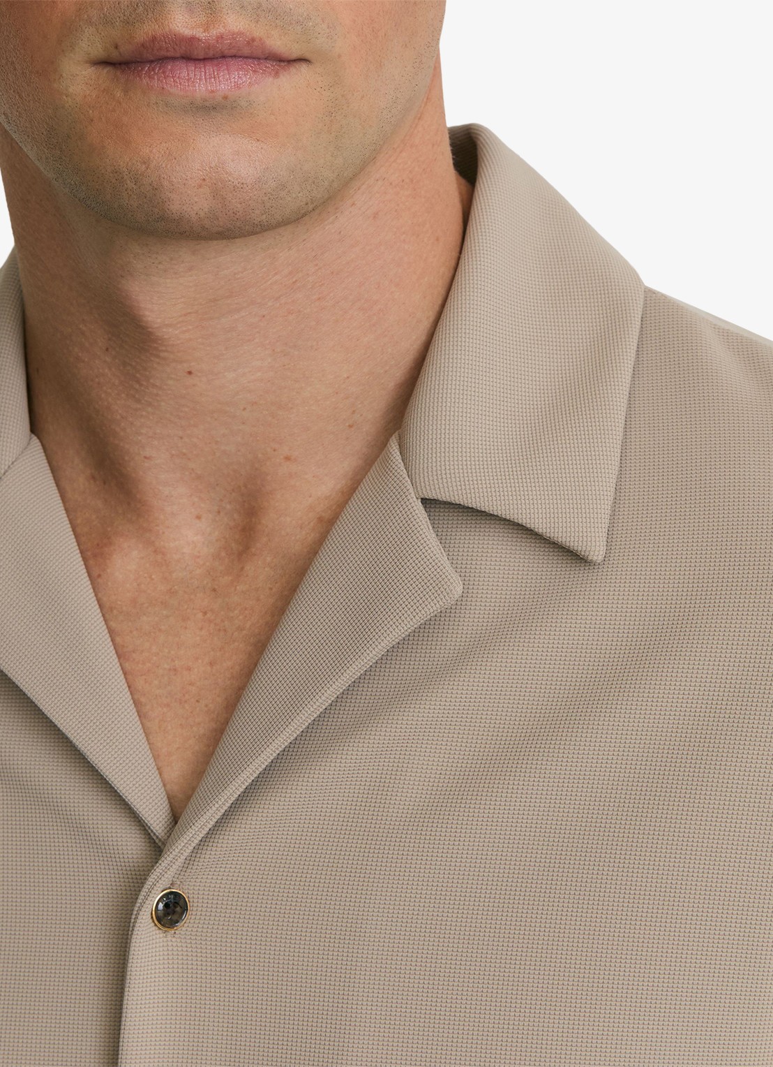 Reiss River regular fit overhemd met structuur - detail 2 beige