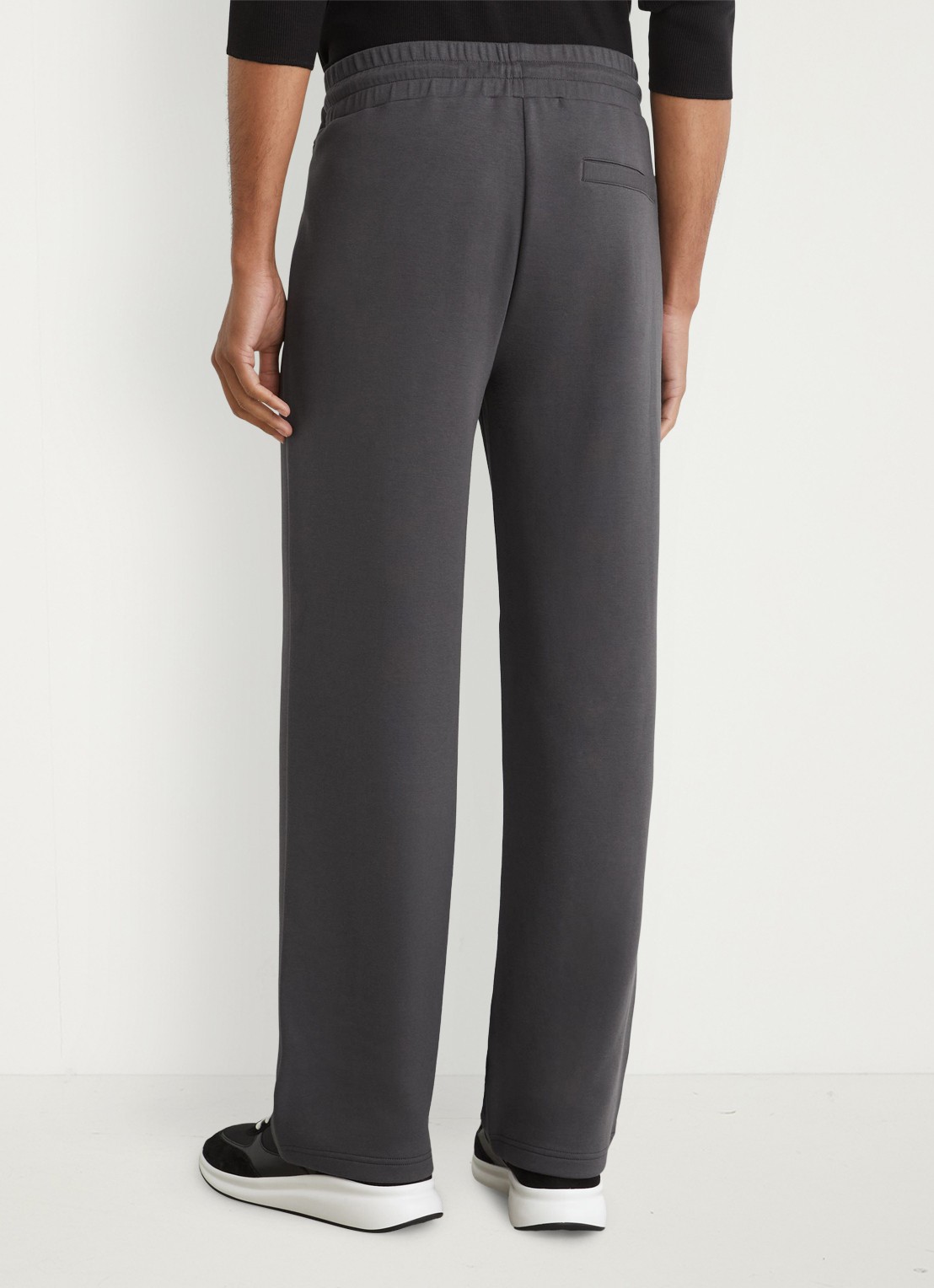 Reiss Rivo straight fit joggingbroek met steekzakken - achterkant 6 donkergrijs