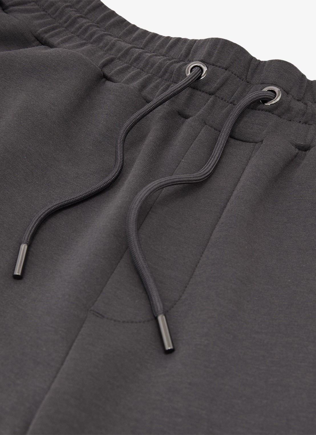 Reiss Rivo straight fit joggingbroek met steekzakken - detail 5 donkergrijs