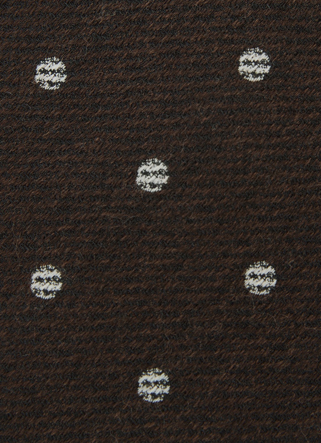 Reiss Rocco stropdas in wolblend - detail 5 chocoladebruin