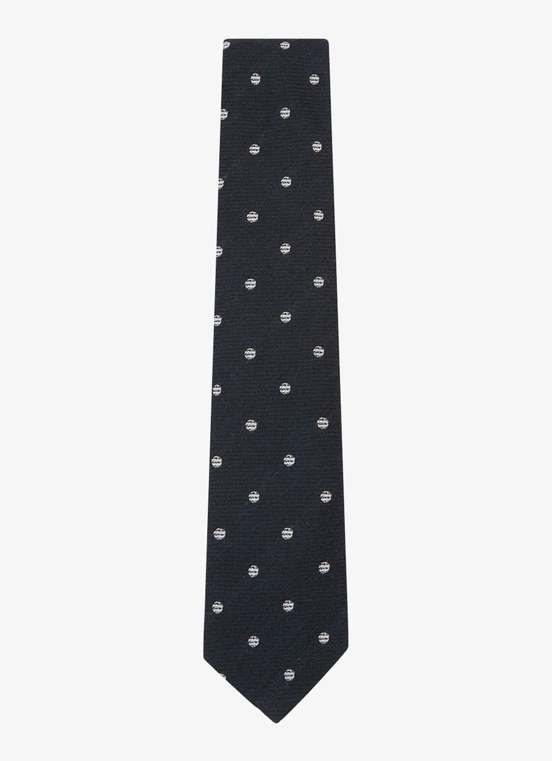 Reiss Rocco stropdas in wolblend - voorkant navy / blauw