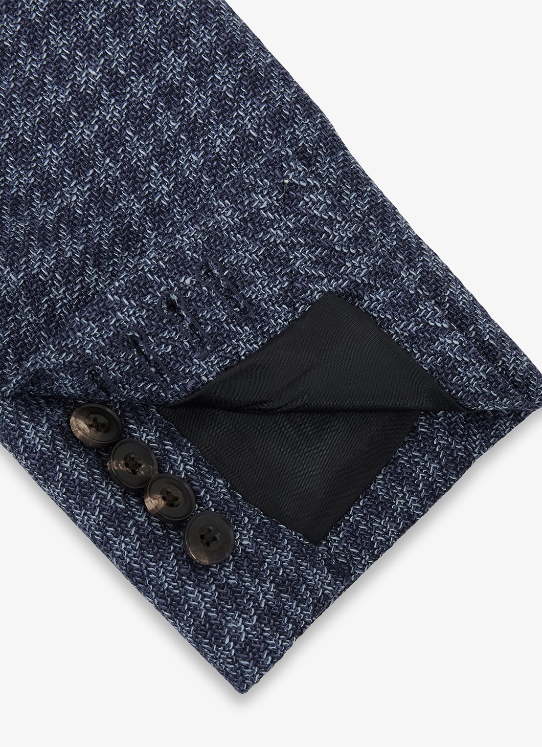 Reiss Romana regular fit colbert in wolblend - detail 6 navy / blauw