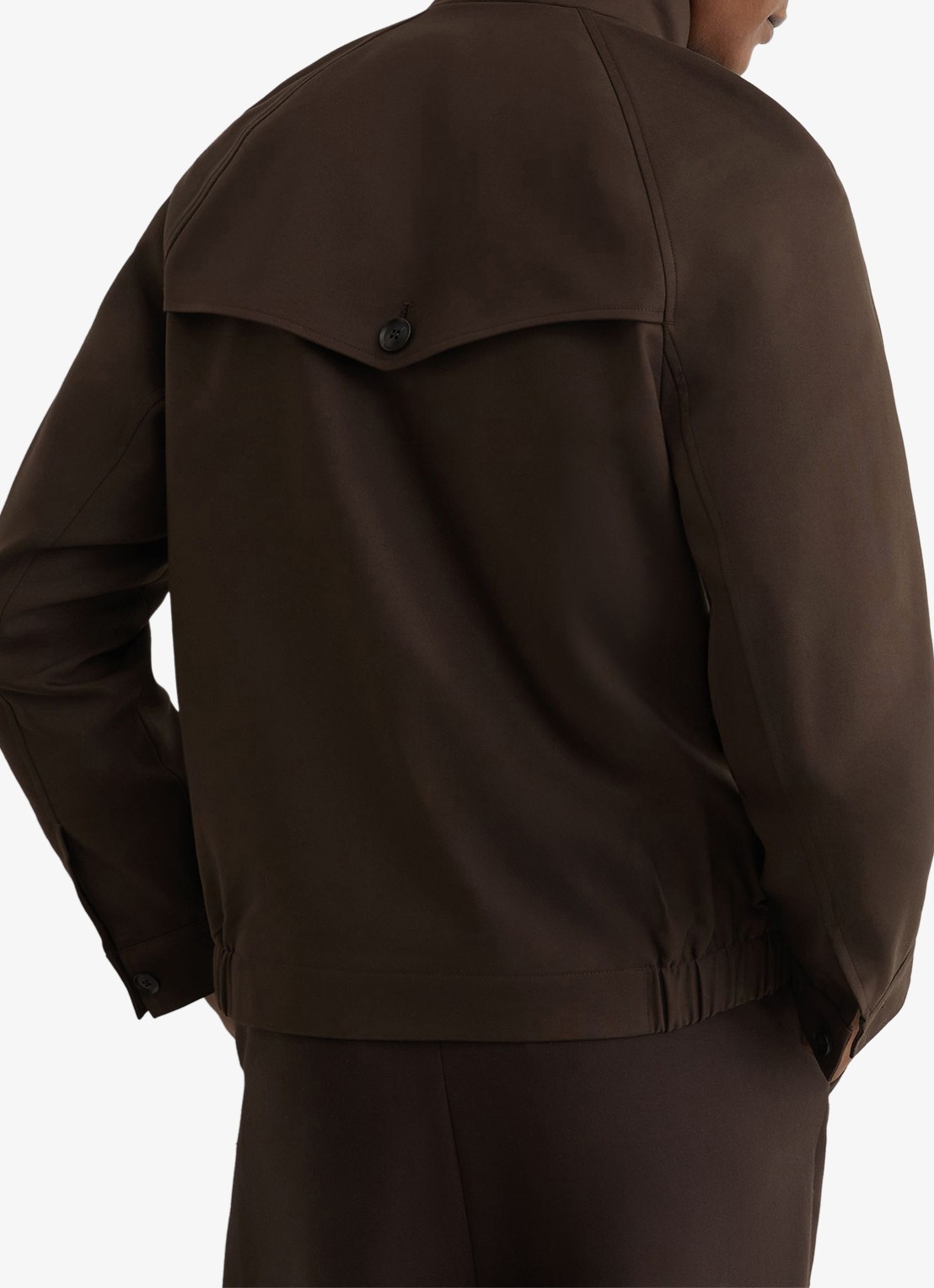 Reiss Romano jack met klepzakken - achterkant donkerbruin
