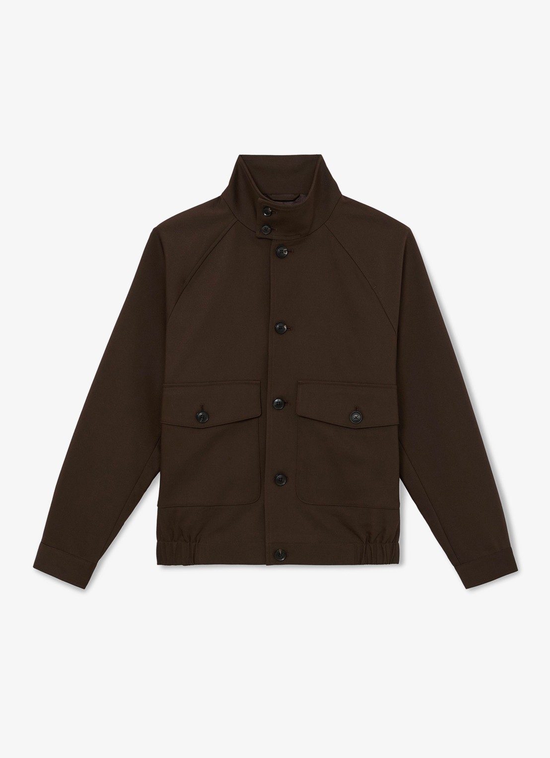 Reiss Romano jack met klepzakken - voorkant 6 donkerbruin