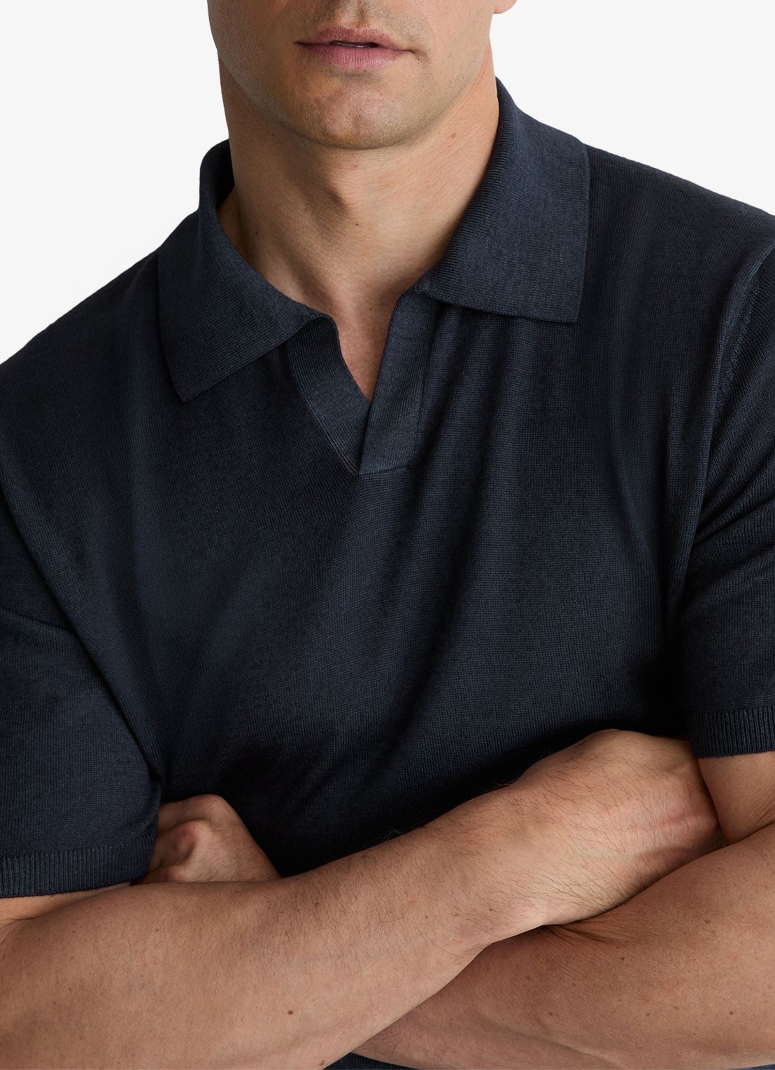 Reiss Rook regular fit polo met structuur - detail 2 navy / blauw