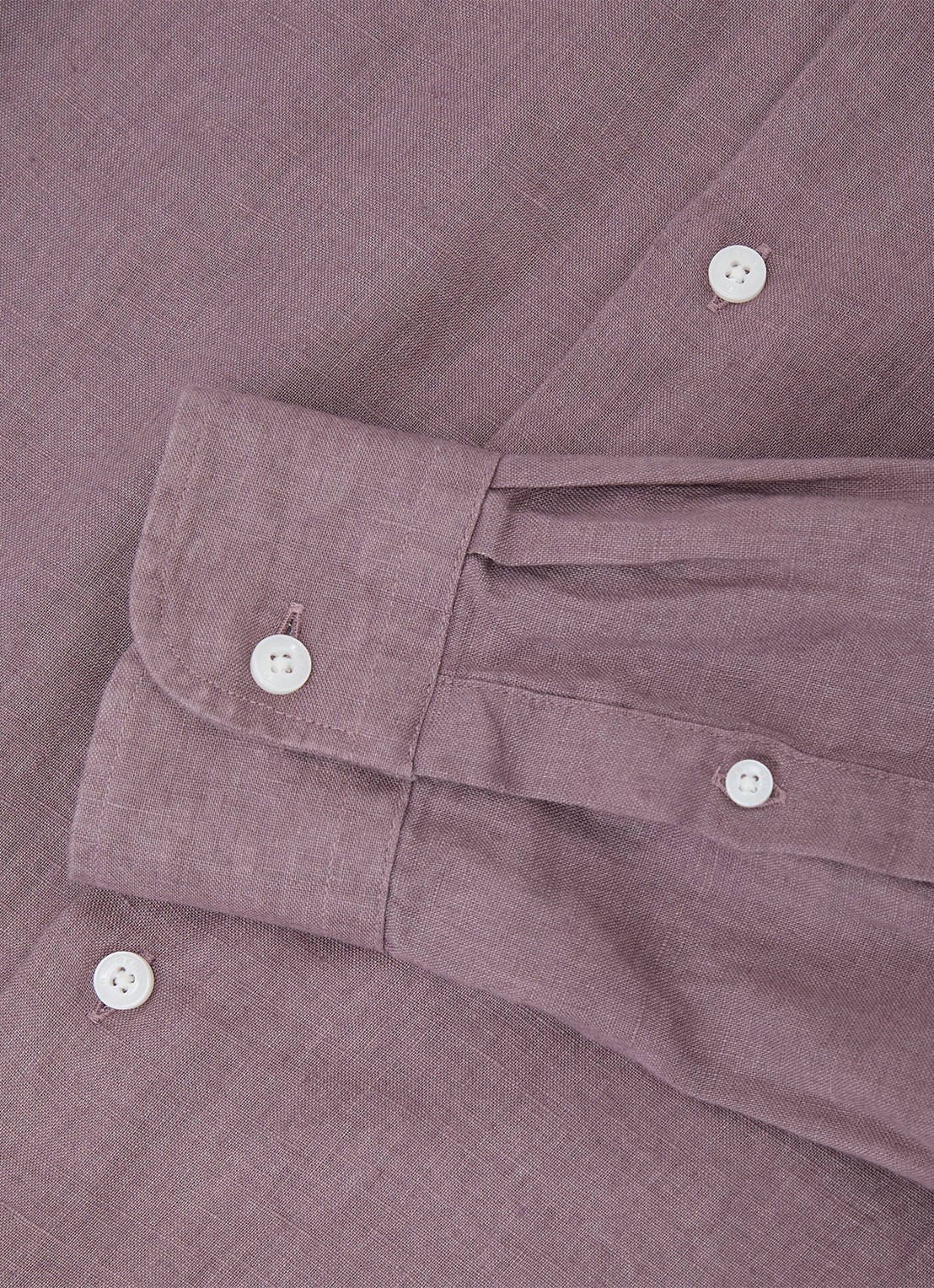 Reiss Ruban regular fit overhemd van linnen - detail 5 paars