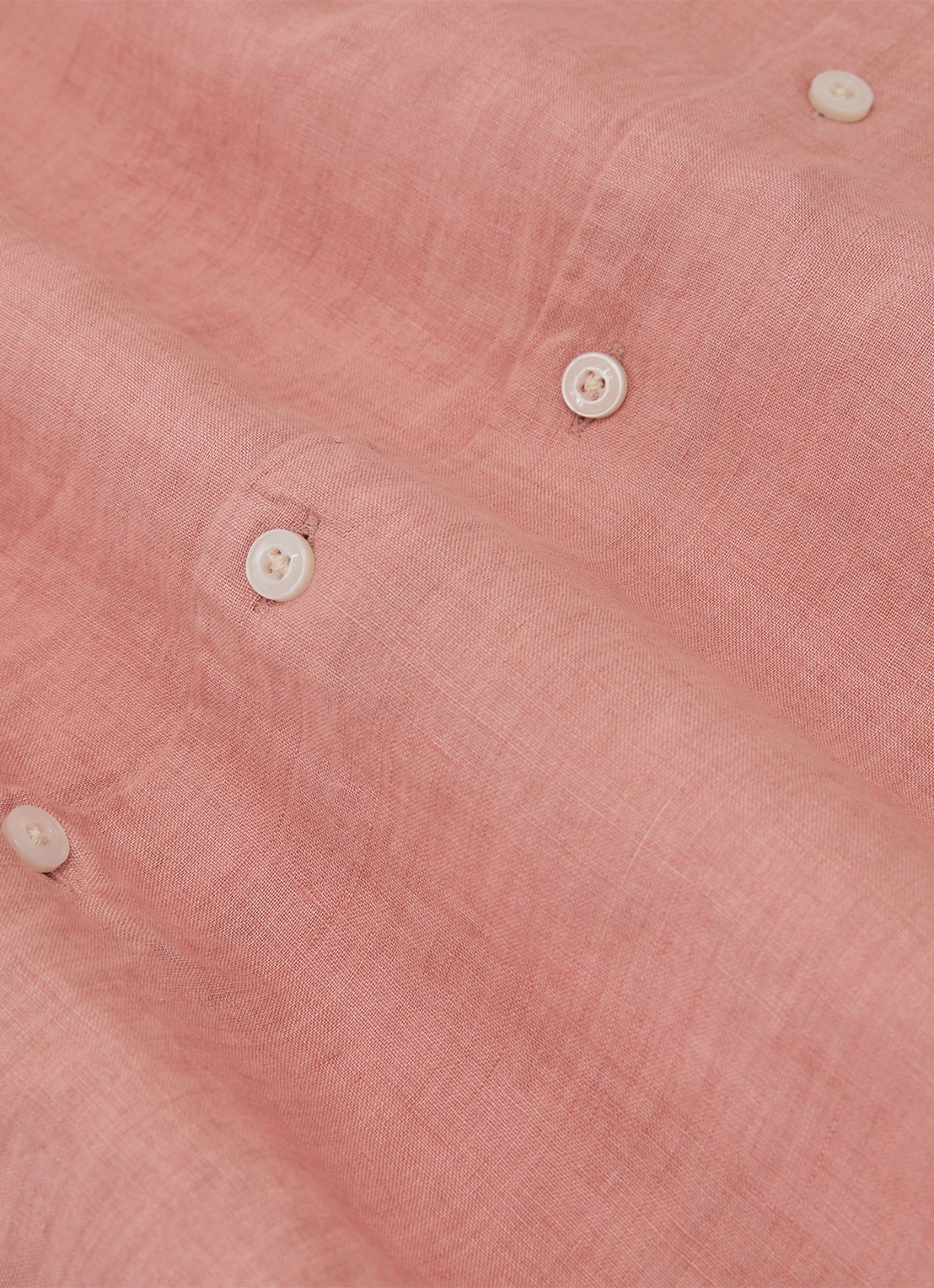 Reiss Ruban regular fit overhemd van linnen - detail 3 oudroze