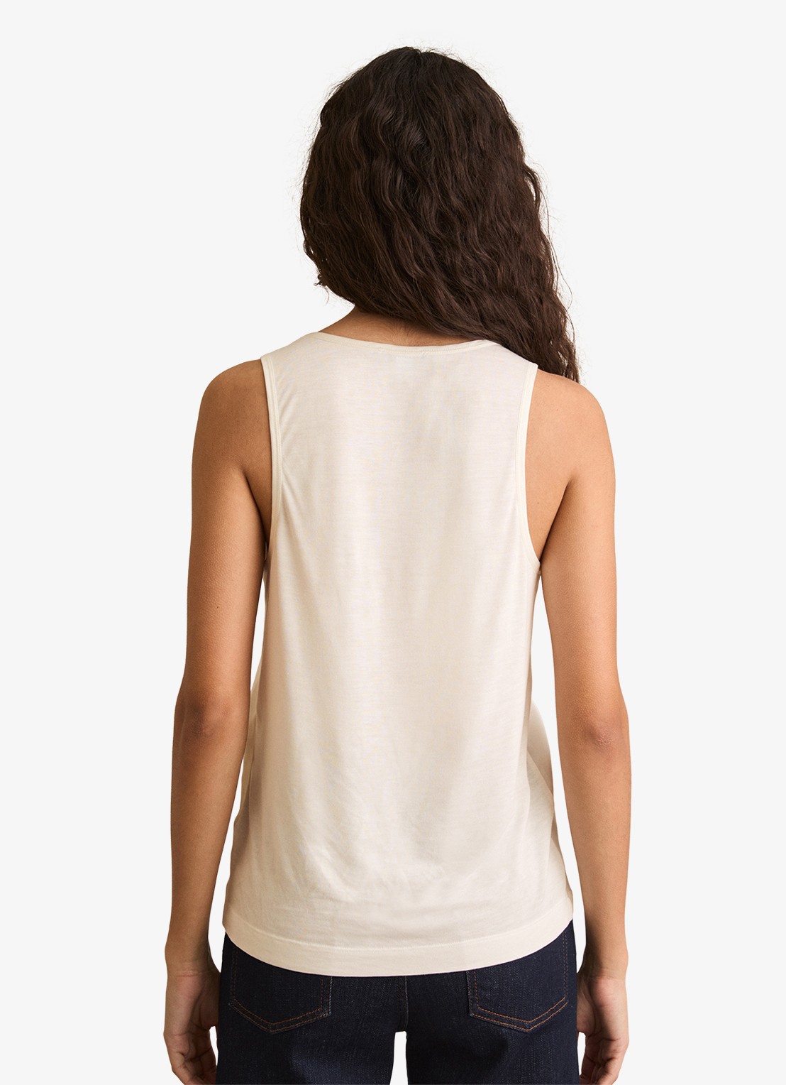 Reiss Ruby top van zijde - achterkant 6 wit