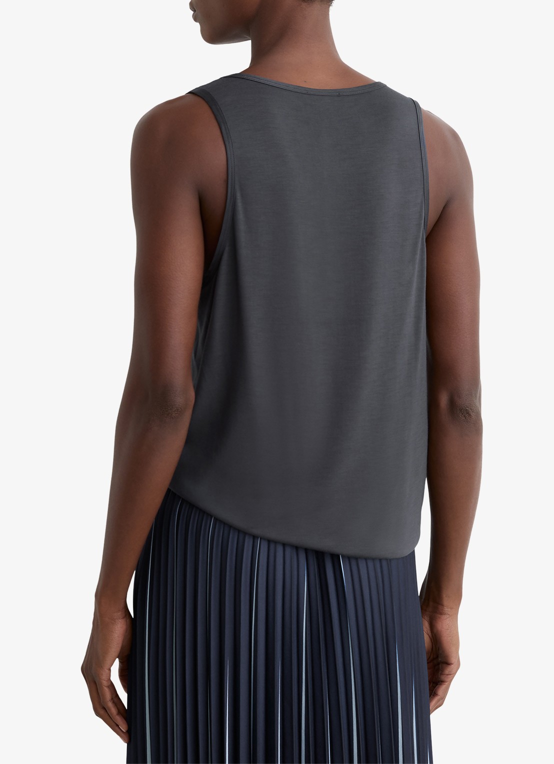 Reiss Ruby top van zijde - achterkant blauw