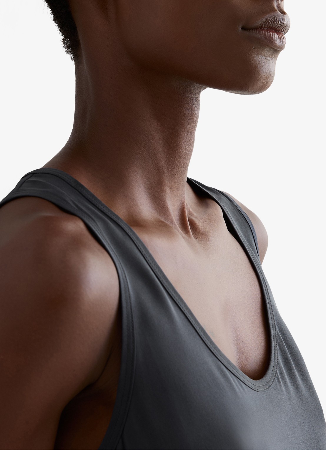 Reiss Ruby top van zijde - detail 3 blauw
