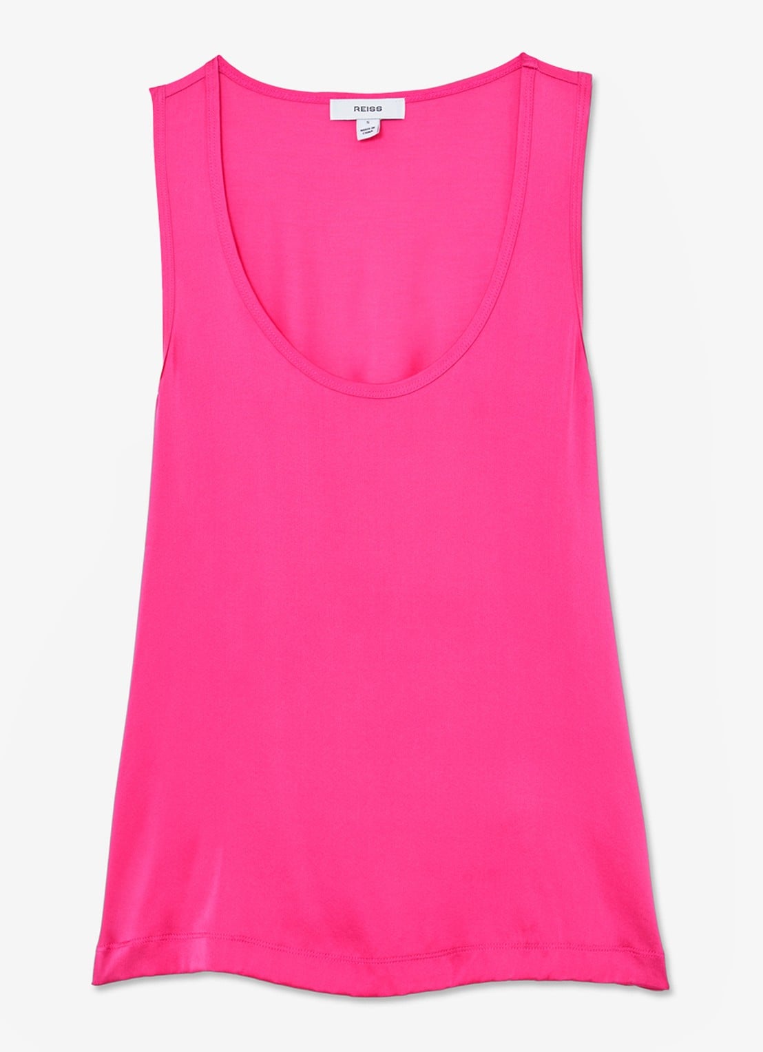Reiss Ruby top van zijde - voorkant 6 roze