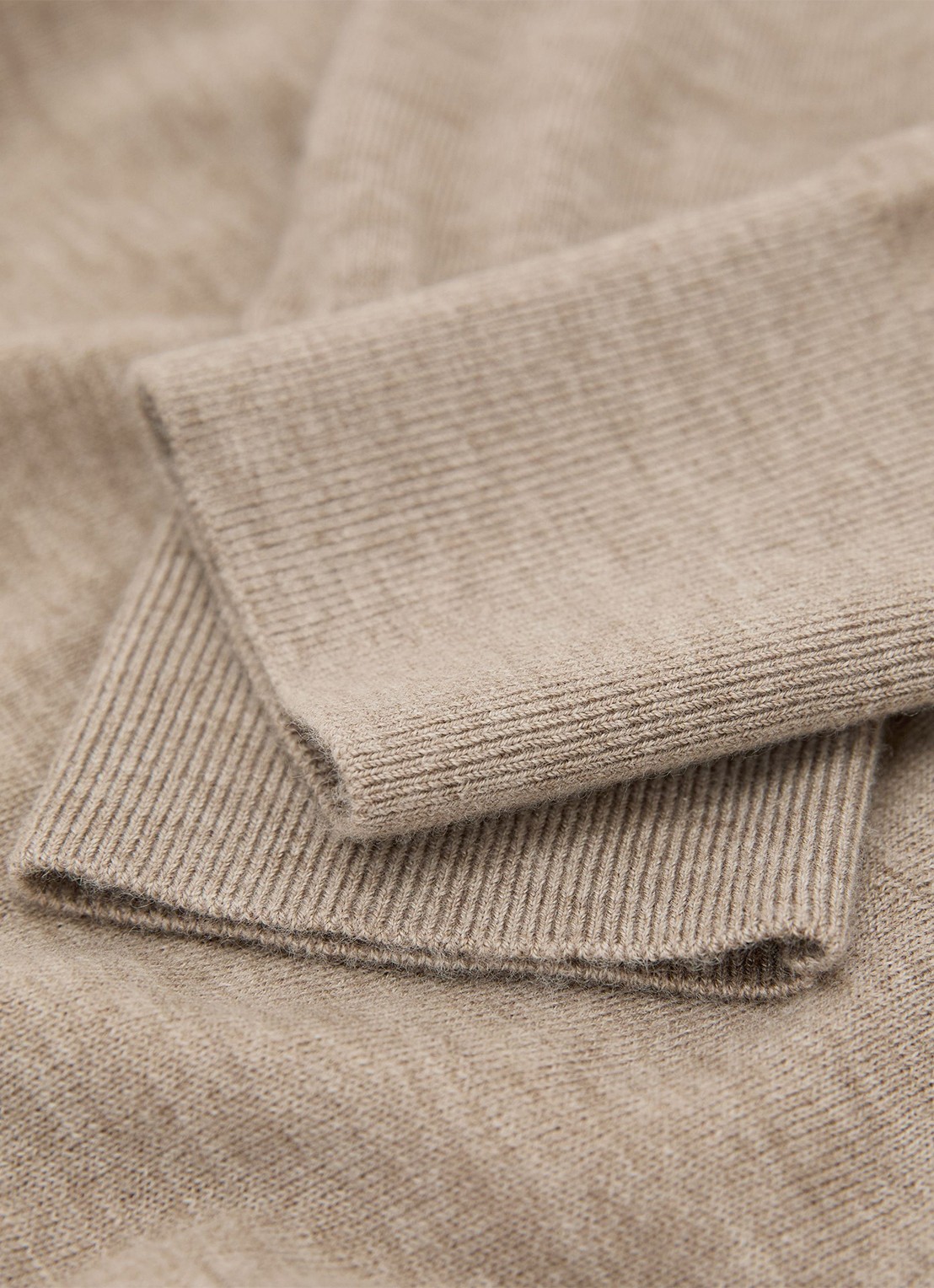 Reiss Sadie fijngebreide pullover in merino wolblend - detail 6 beige