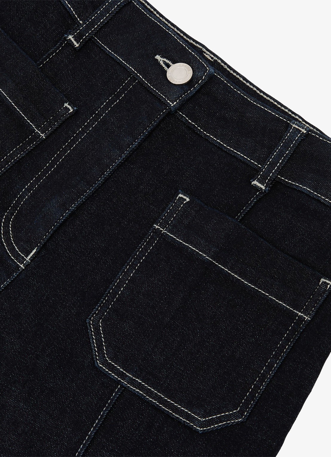 Reiss Sakura high waist flared jeans  - detail 4 staalblauw