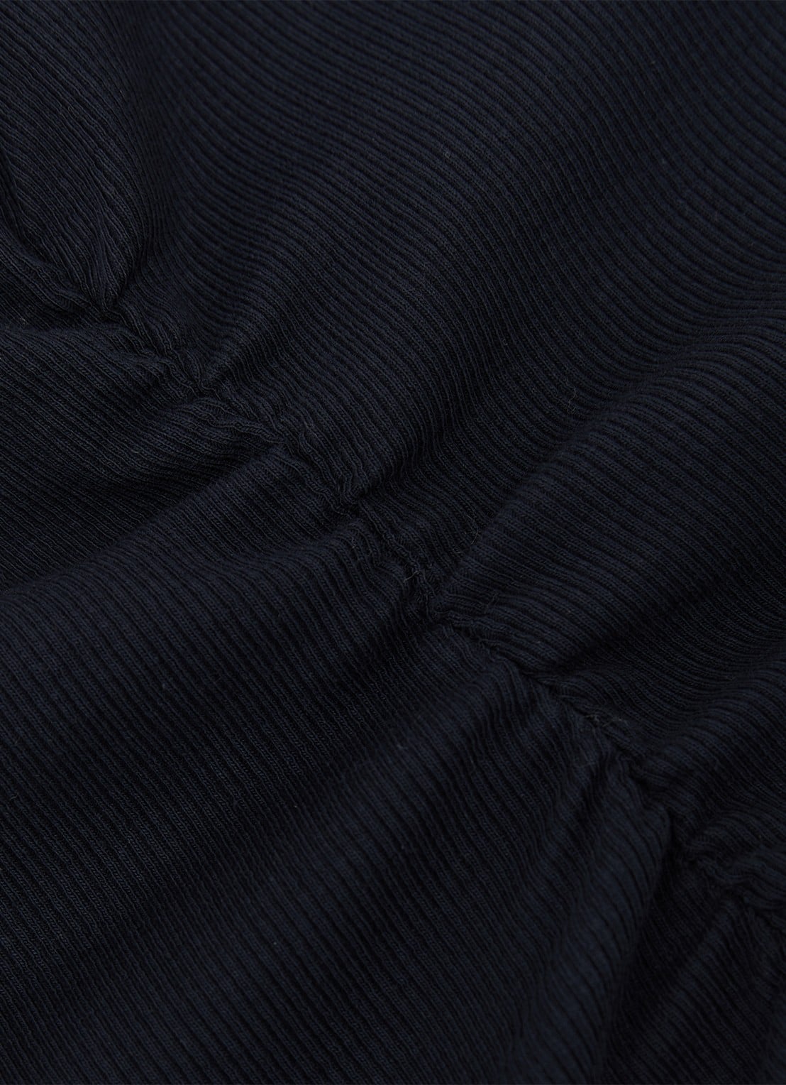 Reiss SANDY Stretch-Cotton Rib Ruched V-Neck Vest - detail 3 blauw