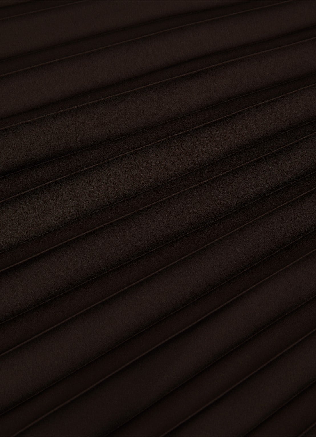 Reiss Seren midi rok met plissé - detail 6 chocoladebruin