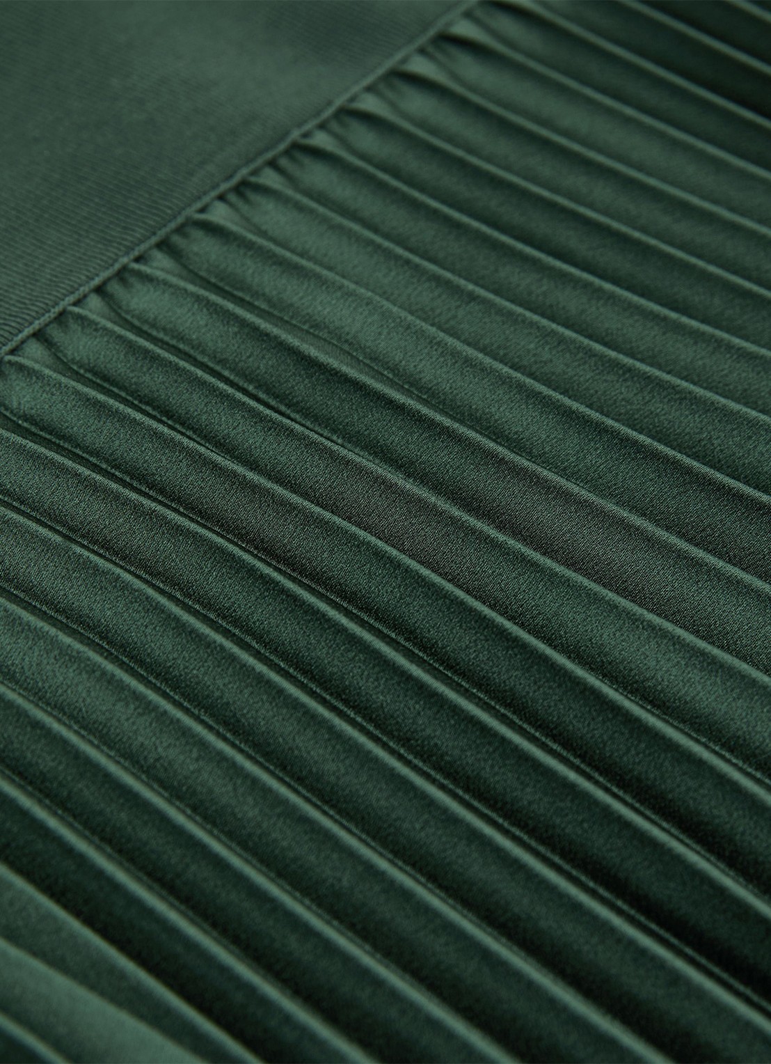 Reiss Seren midi rok met plissé - detail 6 zeegroen