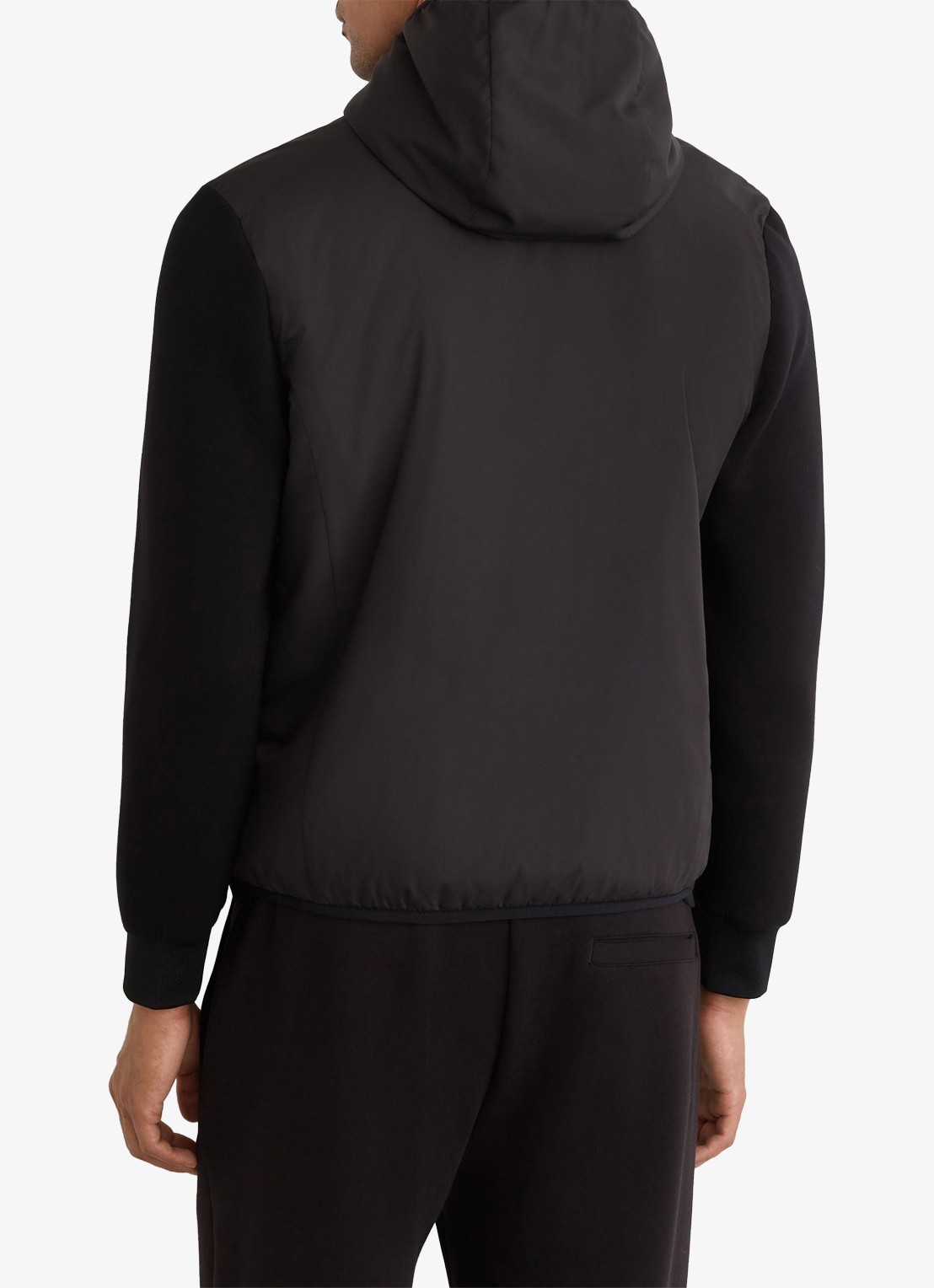 Reiss Shiels jack met capuchon en ritssluiting - achterkant 5 black / zwart