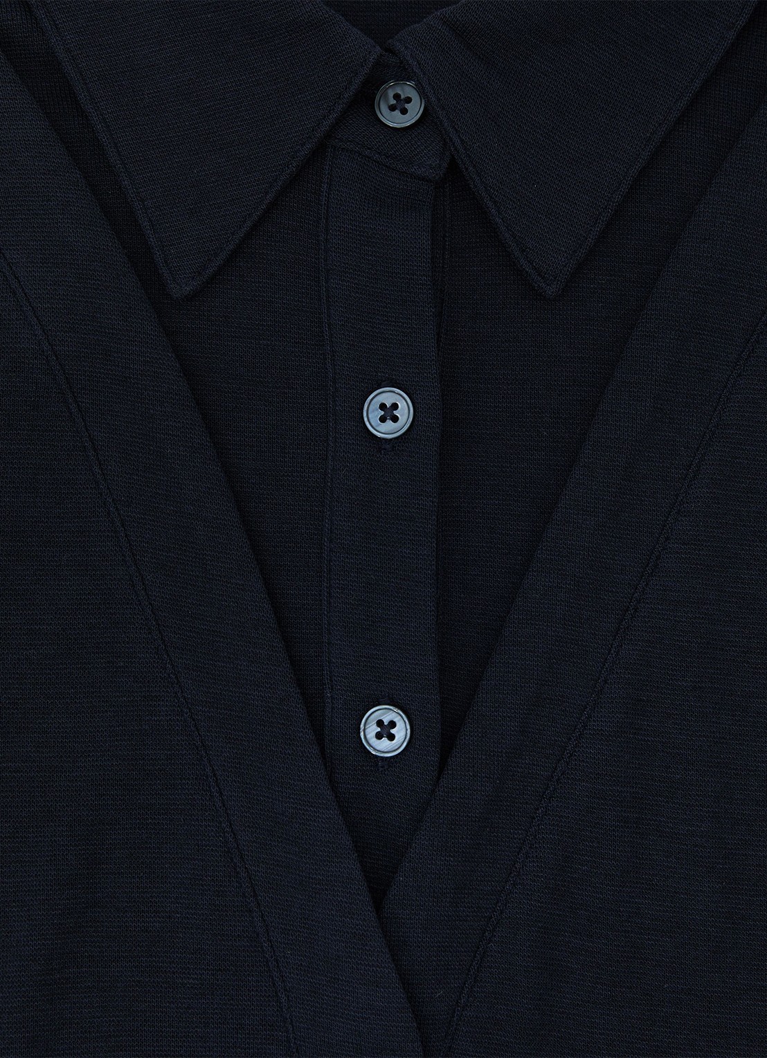 Reiss Shona slim fit polo met cut-out detail - detail 4 blauw