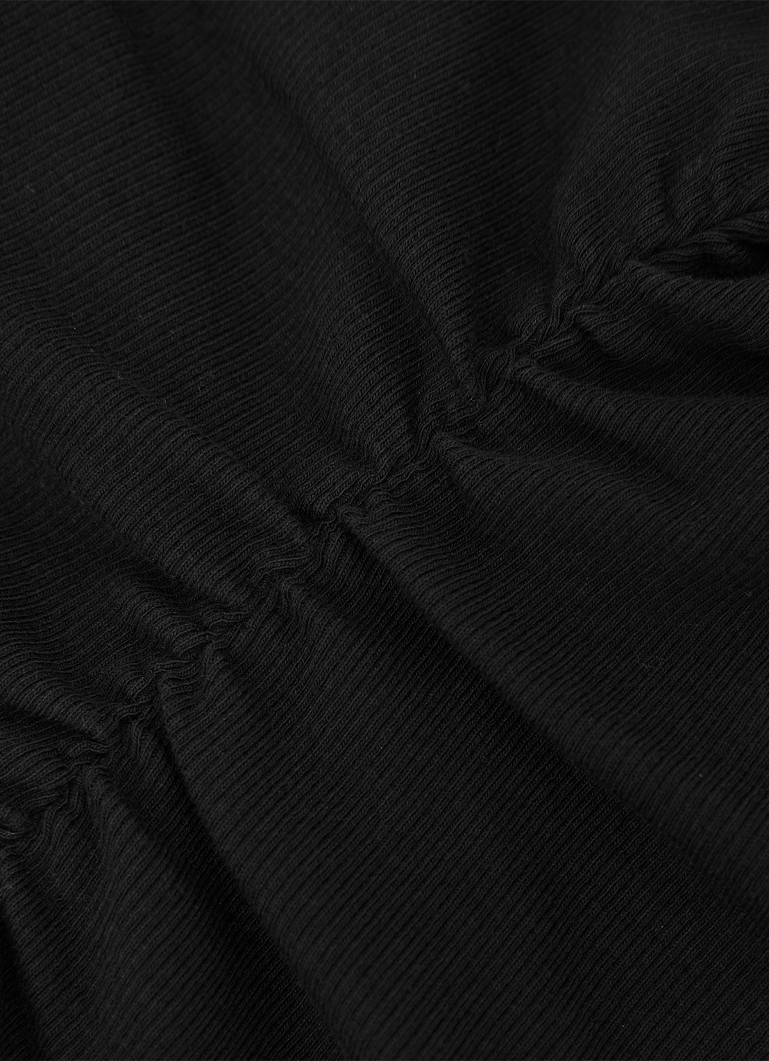 Reiss Simon ribgebreide top met opstaande kraag - detail 4 black / zwart
