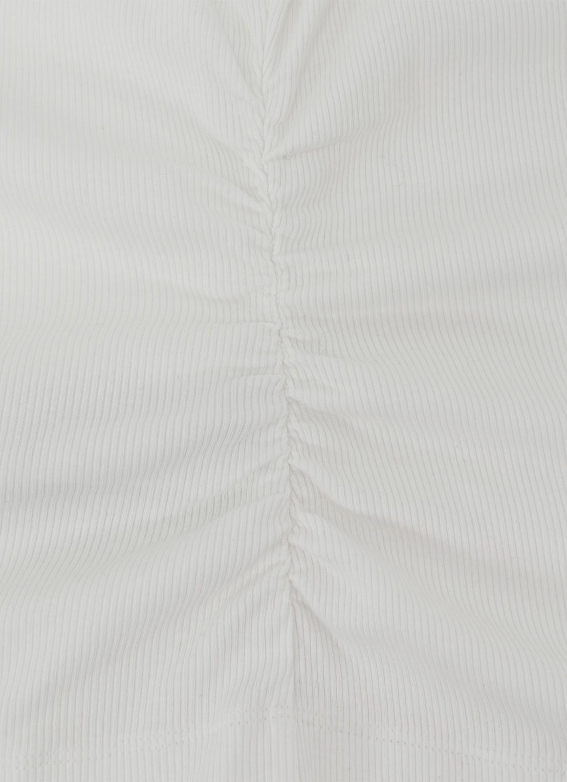Reiss Simon ribgebreide top met opstaande kraag - detail 4 wit