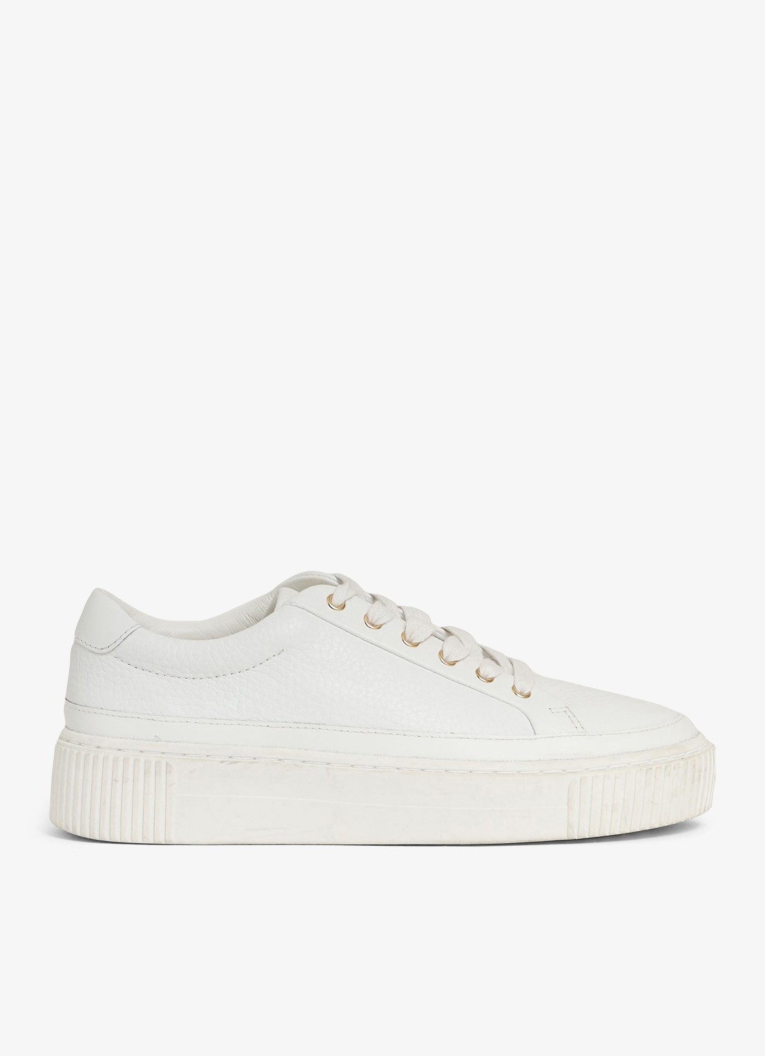 Reiss Sneaker met logo - voorkant wit