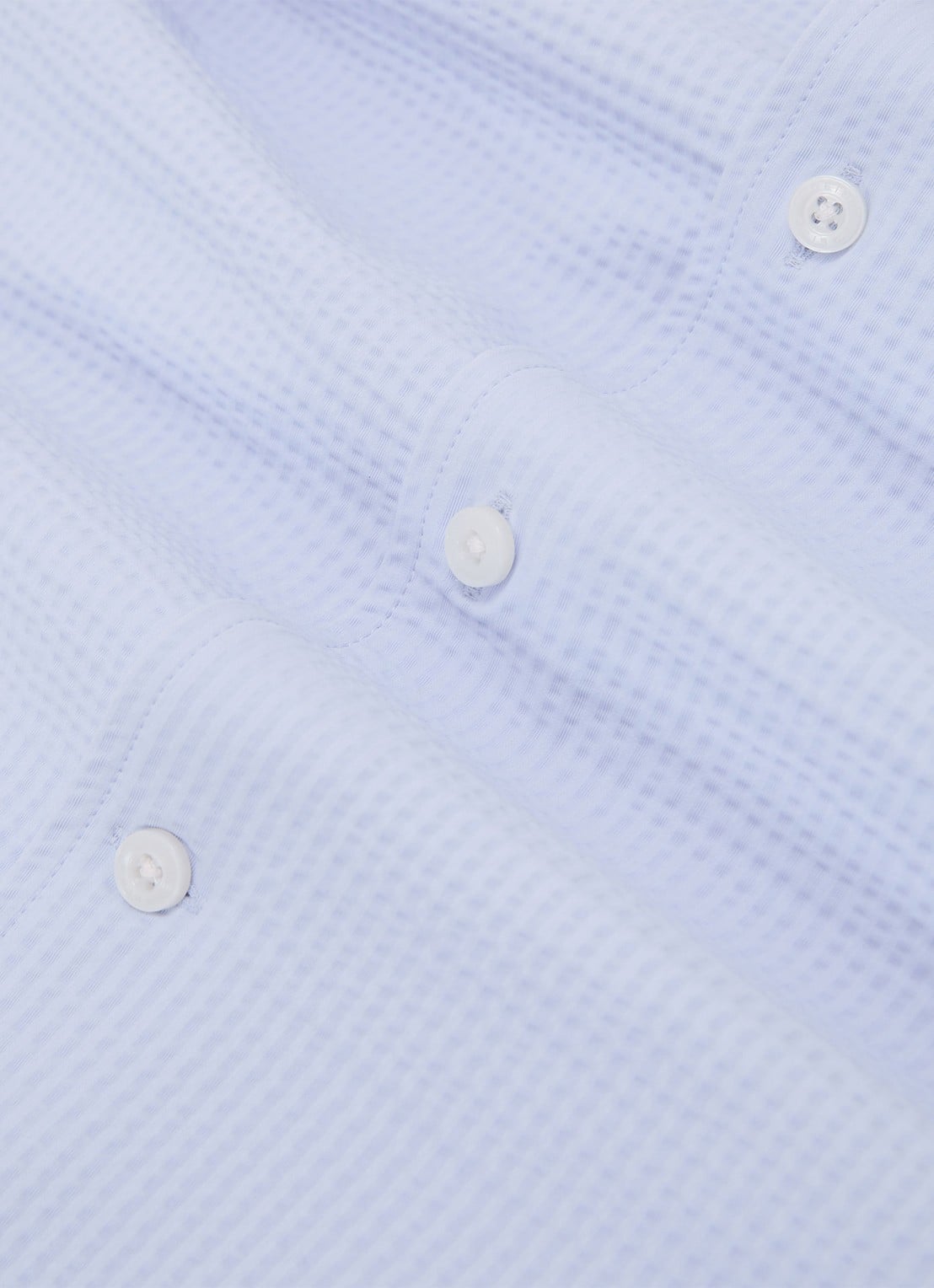 Reiss Solarko regular fit overhemd met structuur - detail 3 lichtblauw