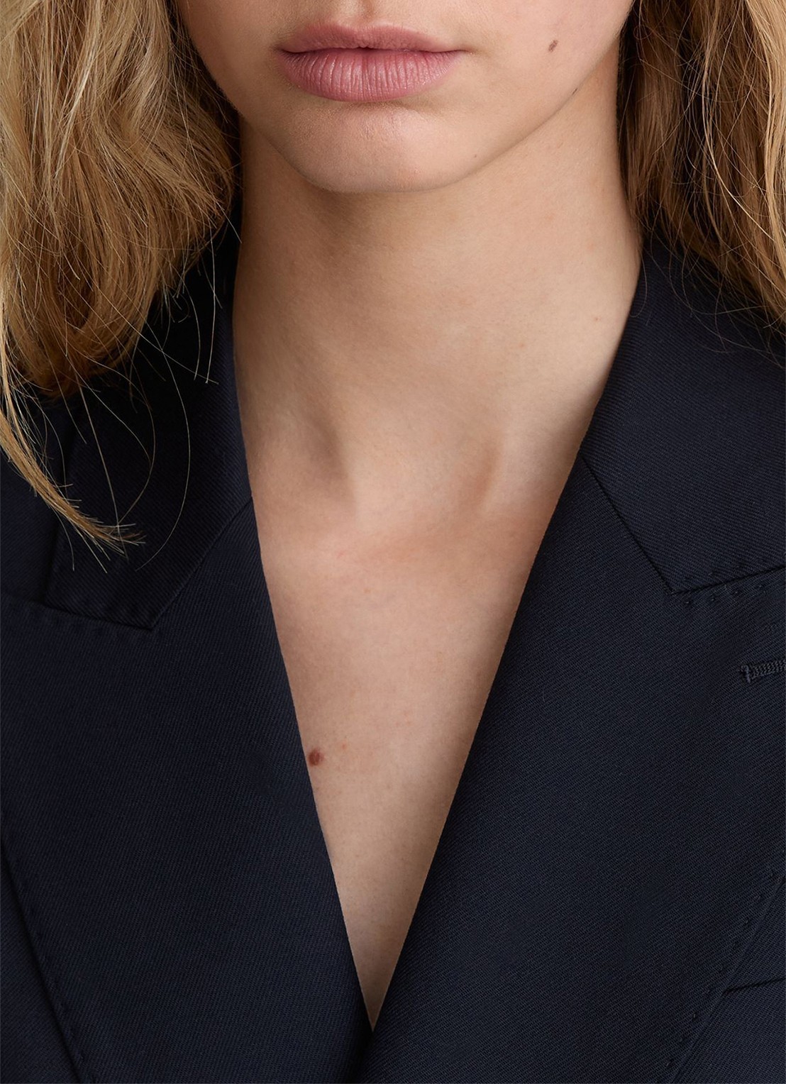 Reiss Solene double-breasted blazer met klepzakken - detail 3 donkerblauw