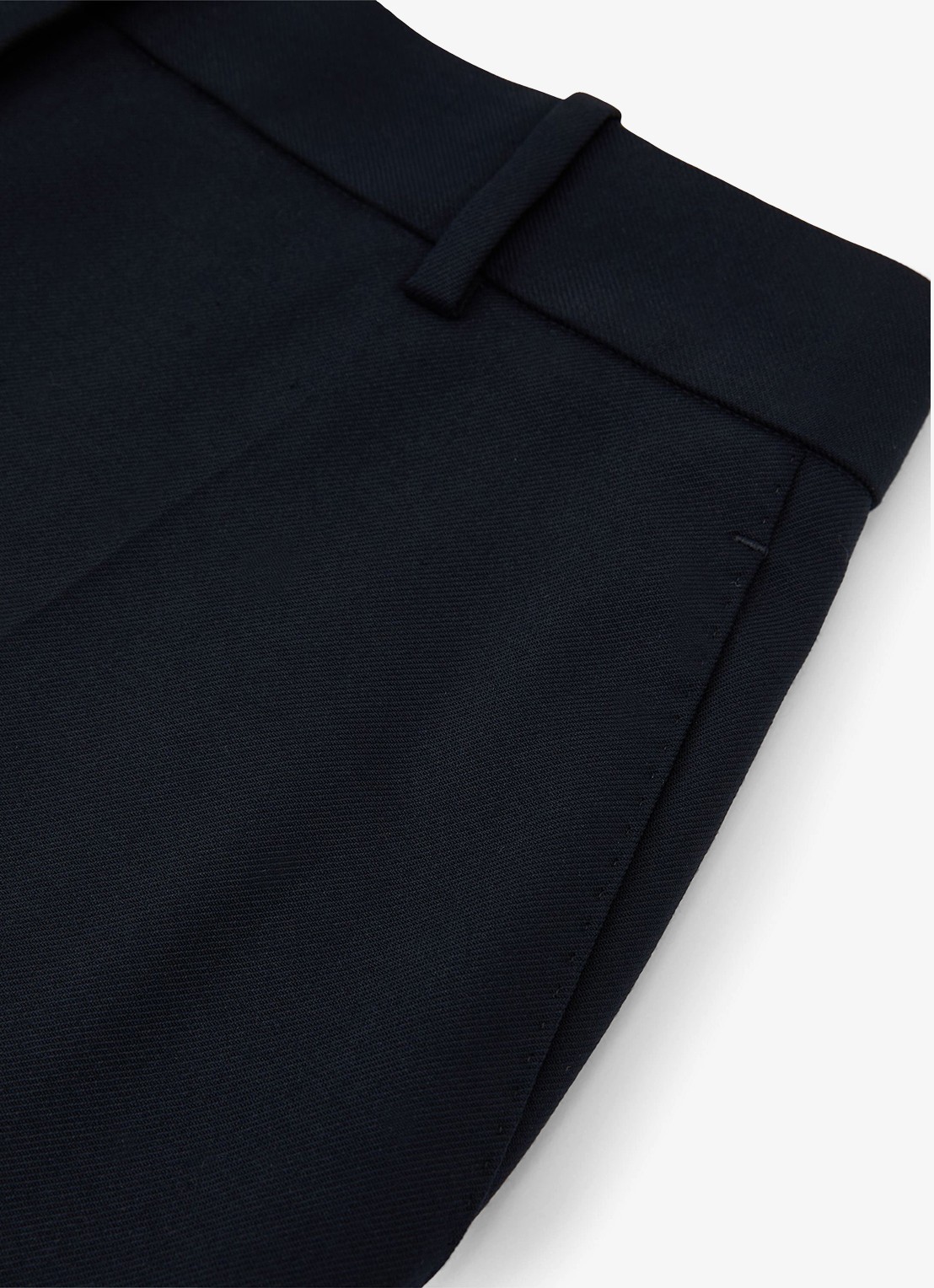 Reiss Solene high waist loose fit pantalon - detail 3 donkerblauw