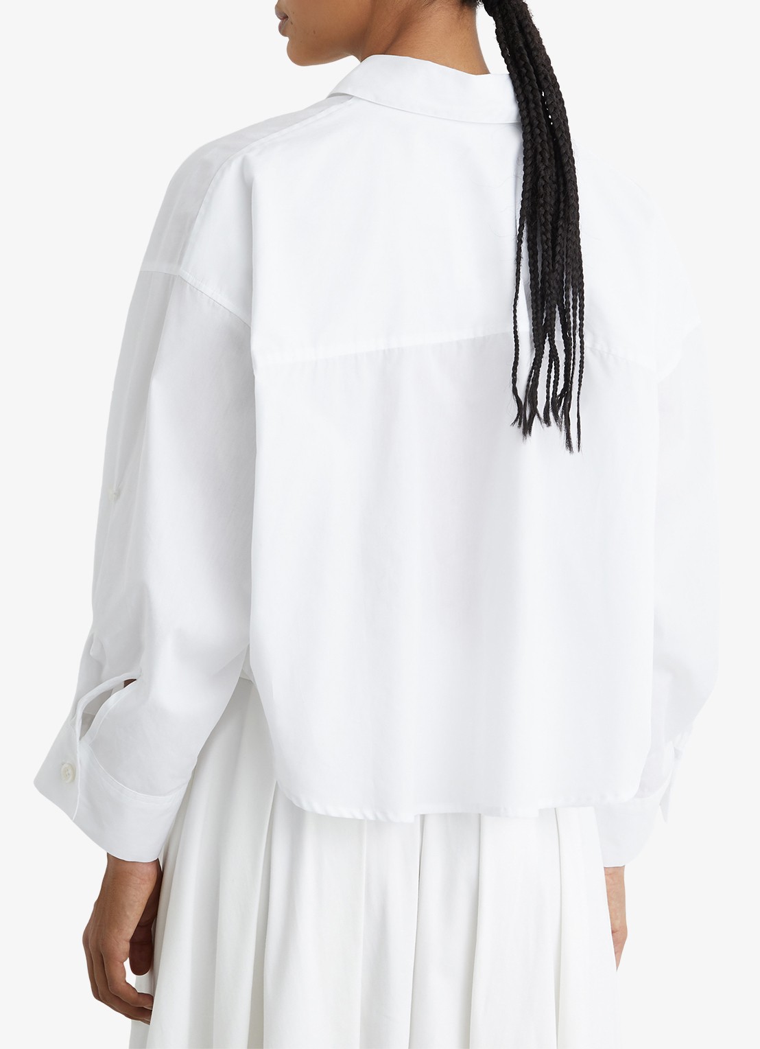 Reiss Solenge blouse met borstzak - achterkant 4 wit