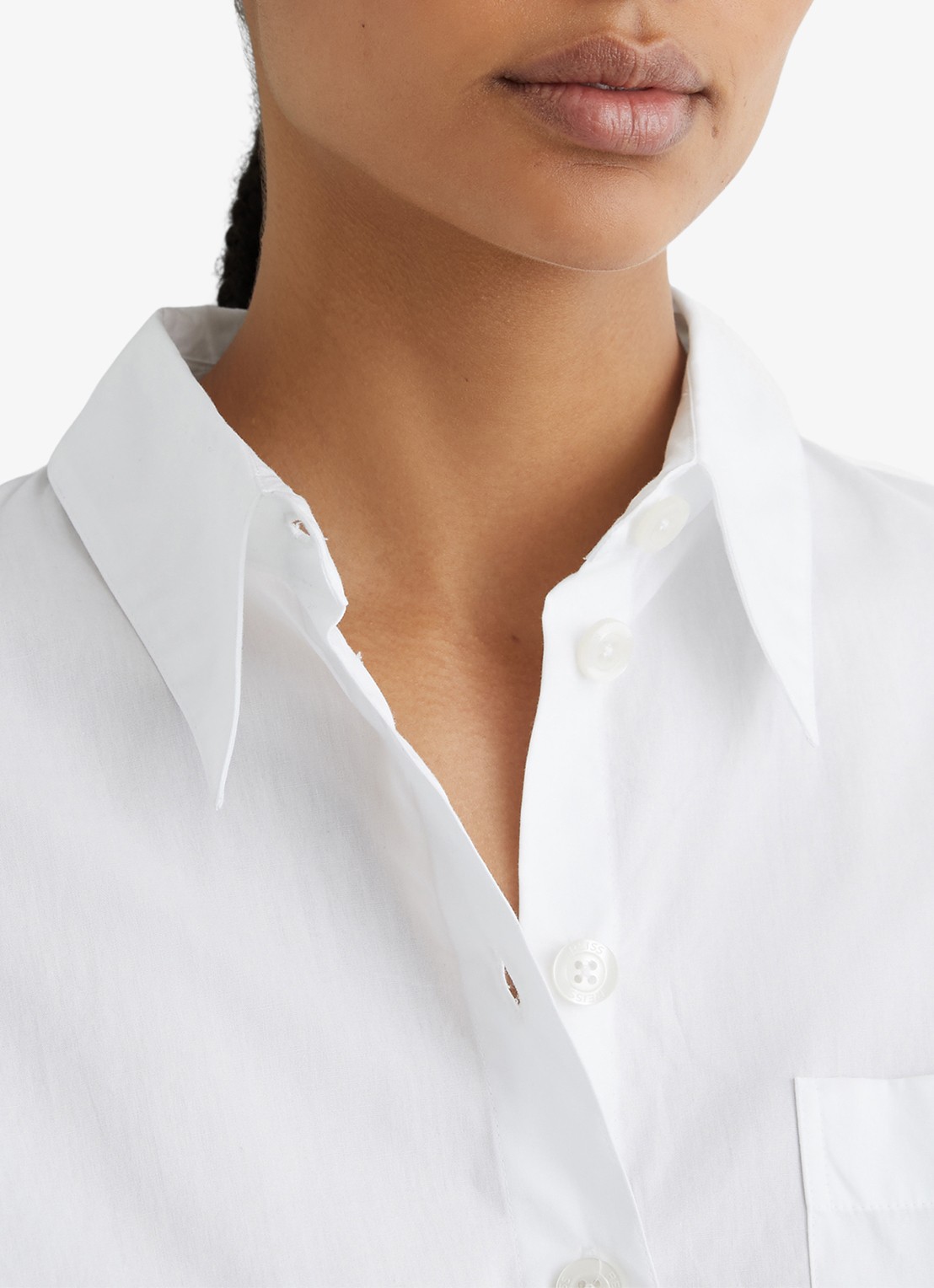 Reiss Solenge blouse met borstzak - detail 2 wit