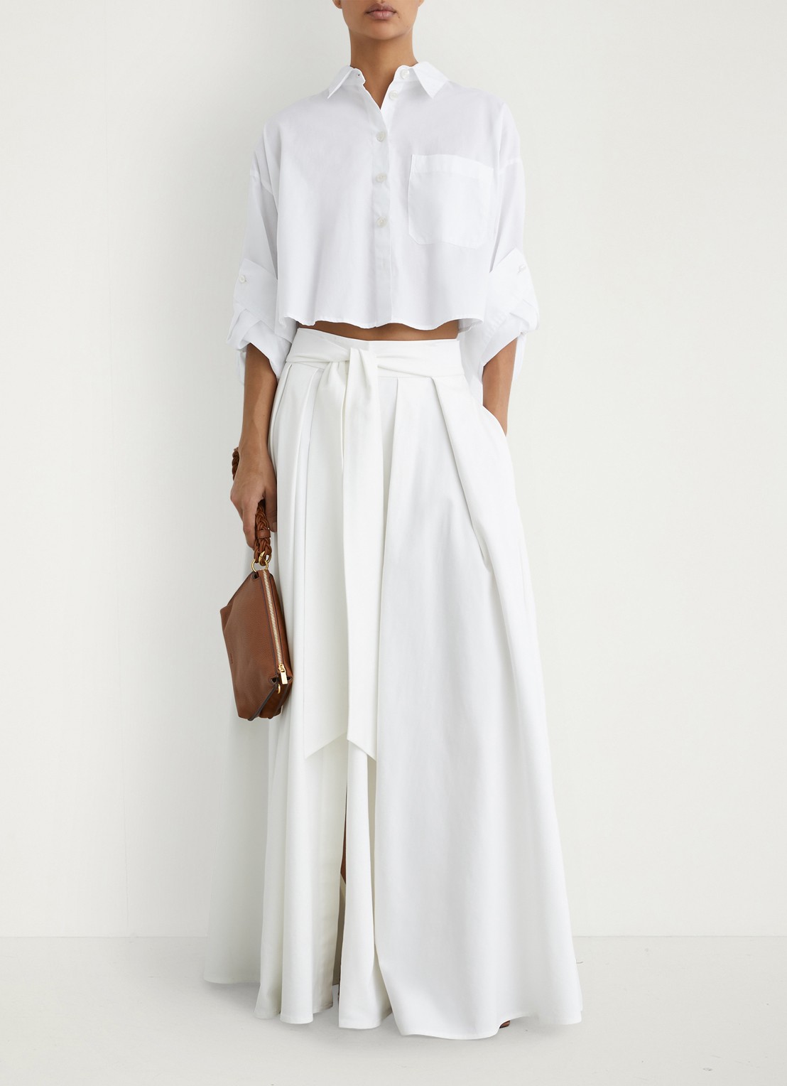 Reiss Solenge blouse met borstzak - voorkant 6 wit