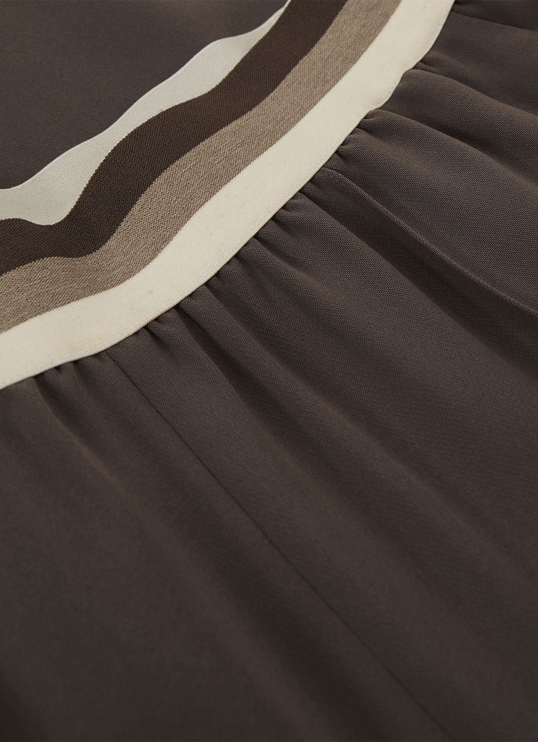 Reiss Sonnie high waist wide fit broek met steekzakken - detail 3 bruin