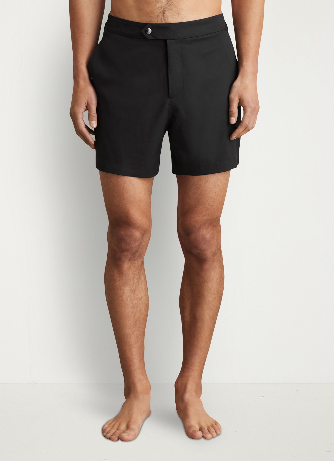 Reiss SUN Side-Adjuster Swim Shorts - detail zwart
