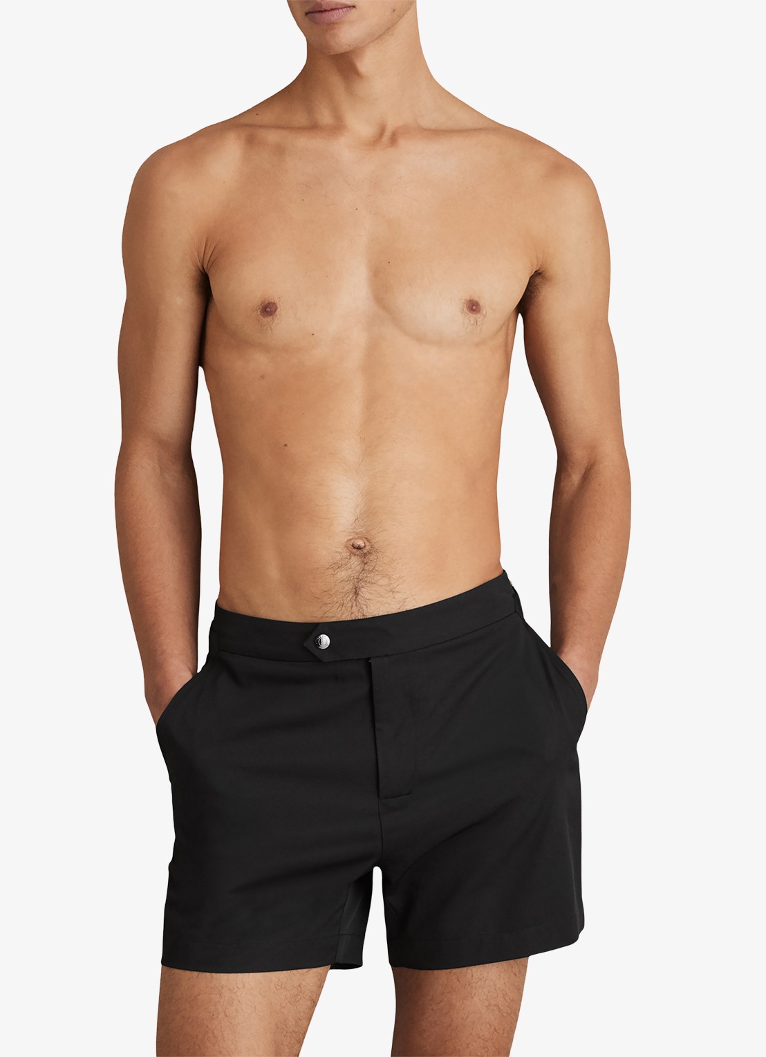 Reiss SUN Side-Adjuster Swim Shorts - voorkant 5 zwart